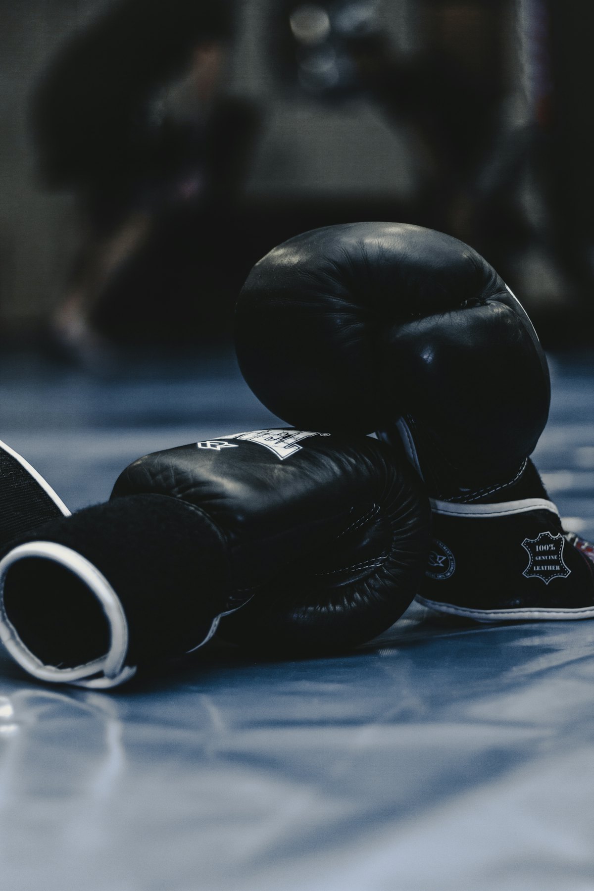 Boxing gloves ready for a pay-per-view fight night